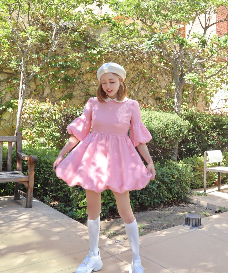 Elle's tweed mini dress (pink) | Little World Elle's tweed mini dress (pink) | Little World