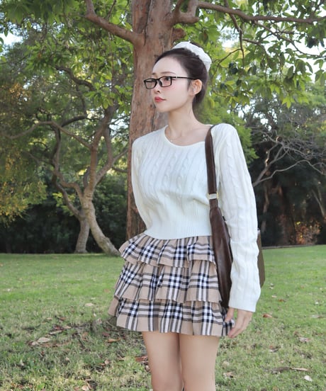 Vintage frill skirt pants