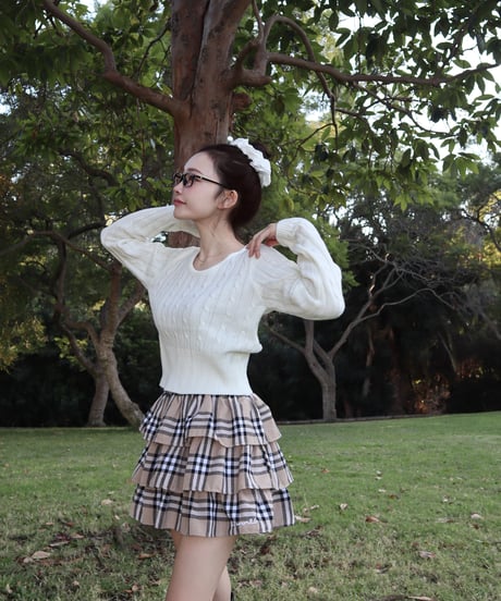 Vintage frill skirt pants