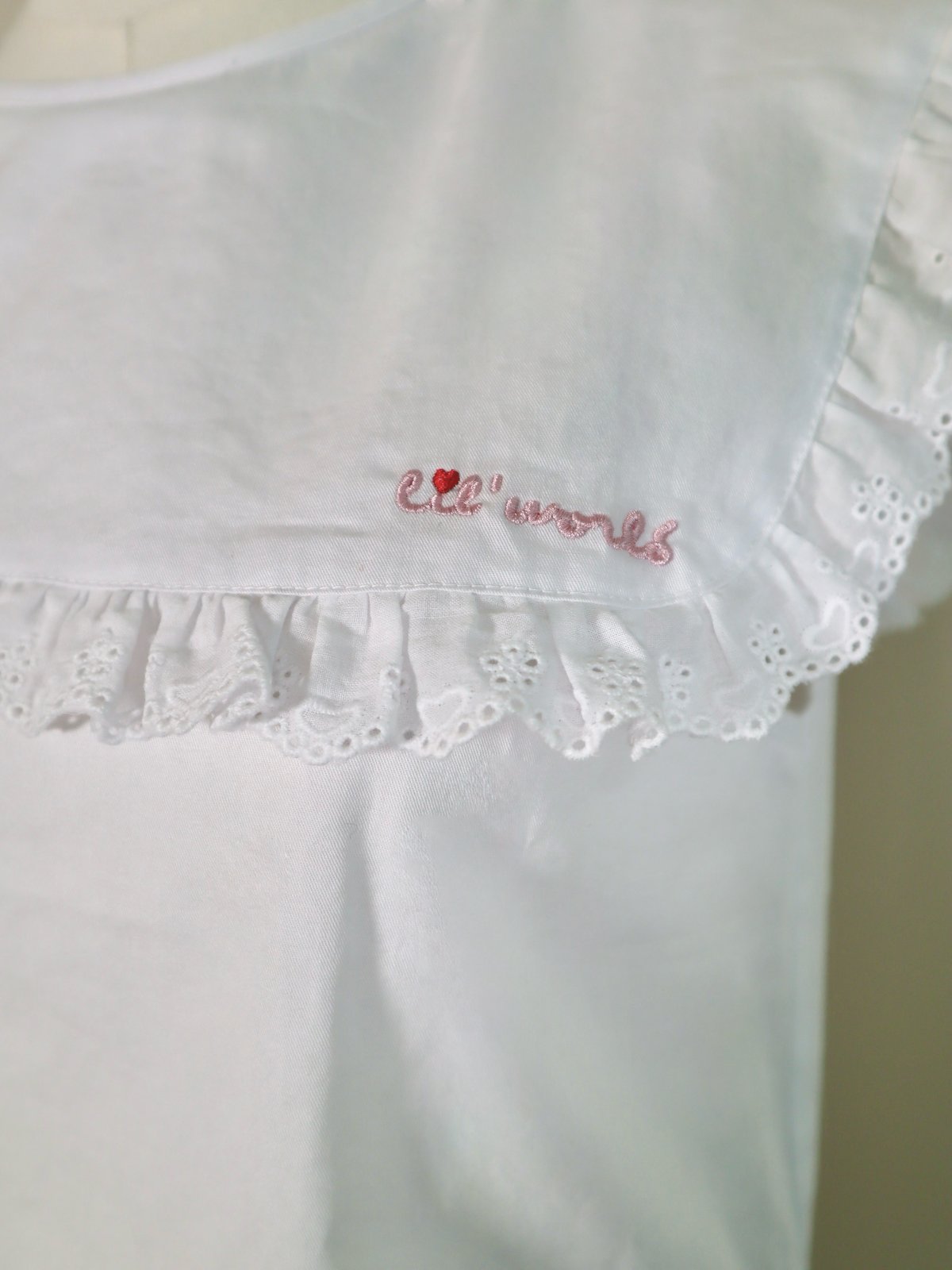 Ribbon embroidery frill blouse | Little World