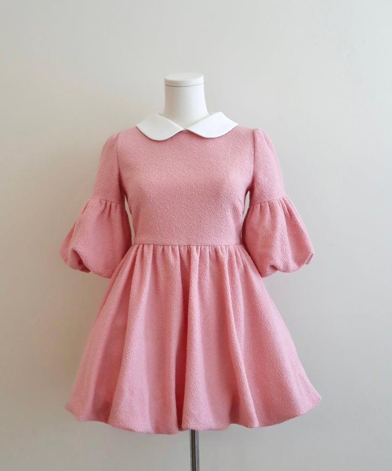 Elle's tweed mini dress (pink) | Little World Elle's tweed mini dress (pink) | Little World