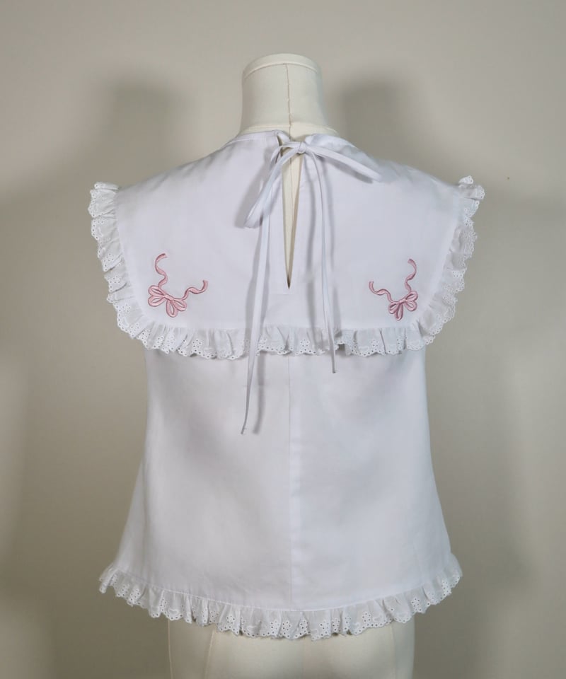 Ribbon embroidery frill blouse | Little World