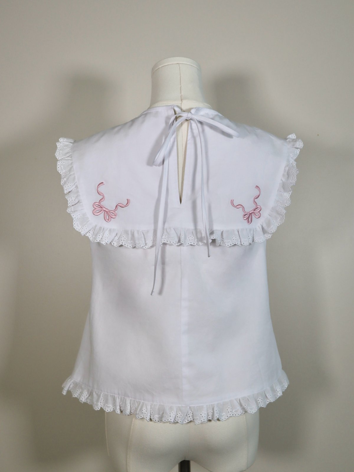 Ribbon embroidery frill blouse | Little World