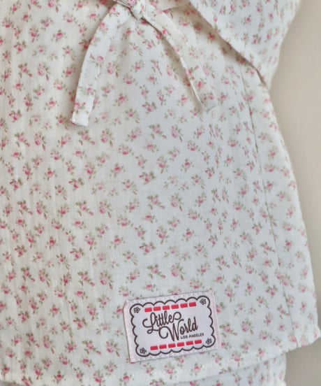 Double gauze mini floral cotton set