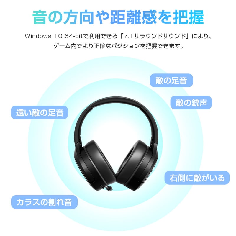 ゲーミングヘッドセット Bluetooth5.2 超低遅延 COROワイヤレス