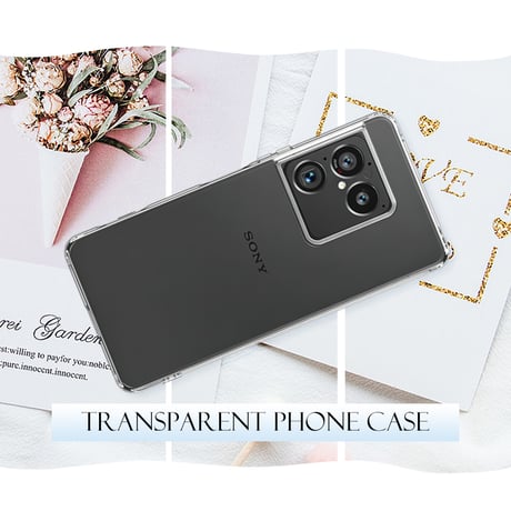 Xperia 1 VIII スマホケース エクスペリア ワン マークエイト カバー ワイヤレス充電 ソフト TPU 傷防止 携帯電話保護ケース 2102