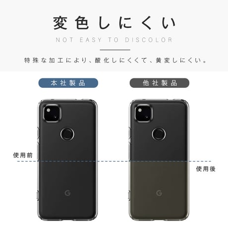 Google pixel 4a スマホケース スマホカバー グーグル携帯電話ケース 衝撃吸収 擦り傷防止 TPU 薄型 軽量 ソフトケース クリア 黄変防止 ストラップホール付き 落下防止 908