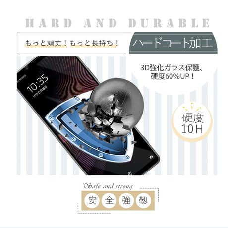 【2枚セット】Xperia 1 III A101SO / SOG03 / SO-51B 強化ガラスフィルム Xperia PRO-I 液晶保護シール 3D ソフトフレーム 薄型 耐衝撃 1086