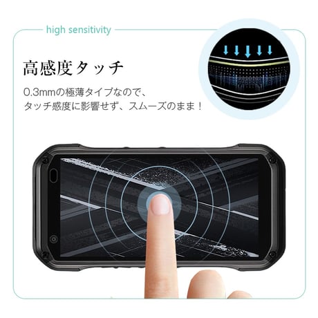 【2枚セット】TORQUE G07 強化ガラス保護フィルム 2.5D クリア仕様 撥水 滑らか 装着感ゼロ 超スリム 飛散防止 疎油・撥水加工 2077