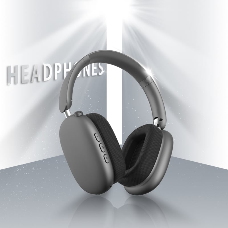 ワイヤレスヘッドホン❤️ノイズキャンセリング シルバー 重低音