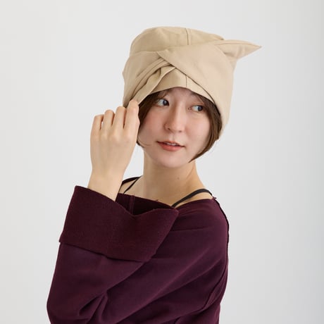 オーガニックコットンデニムバンダナゆったりフィット