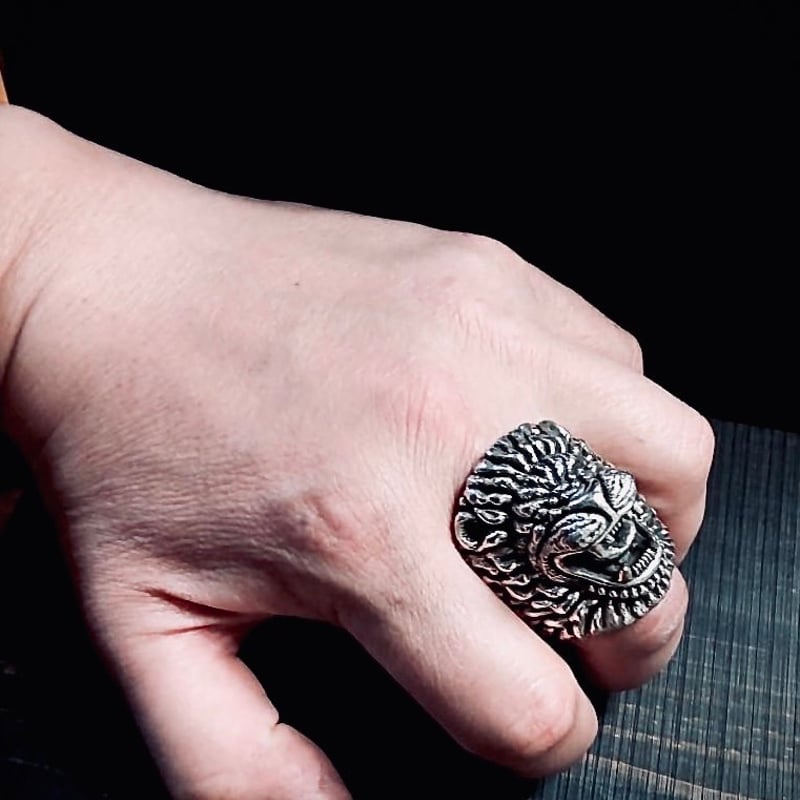 ラージライオンリング「咆哮」 | シルバーアクセサリーショップ ラージライオンリング「咆哮」 | シルバーアクセサリーショップ