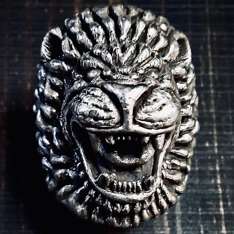 ラージライオンリング「咆哮」 | シルバーアクセサリーショップ オーパーツ