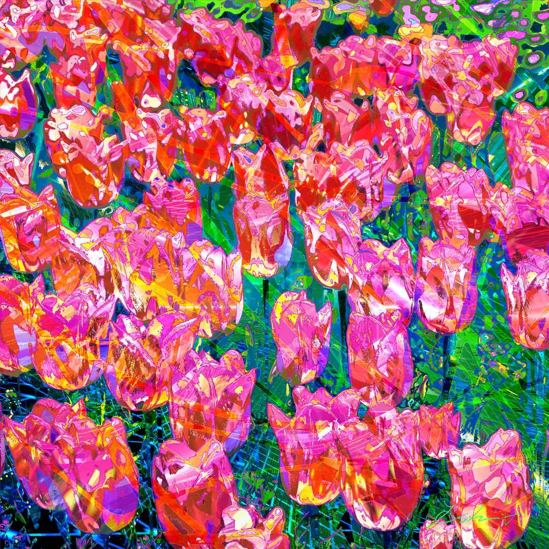 チューリップの絵画 J. Wilens チューリップの絵画 J. Wilensの通販は