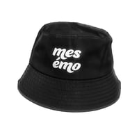 draw logo nylon bucket hat
