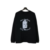 emotional girl tee black