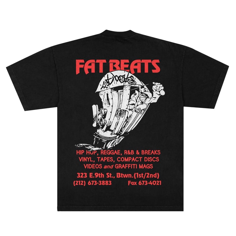 PLEASURES/プレジャーズ×FAT BEATS】9TH STREET T-SHIRT
