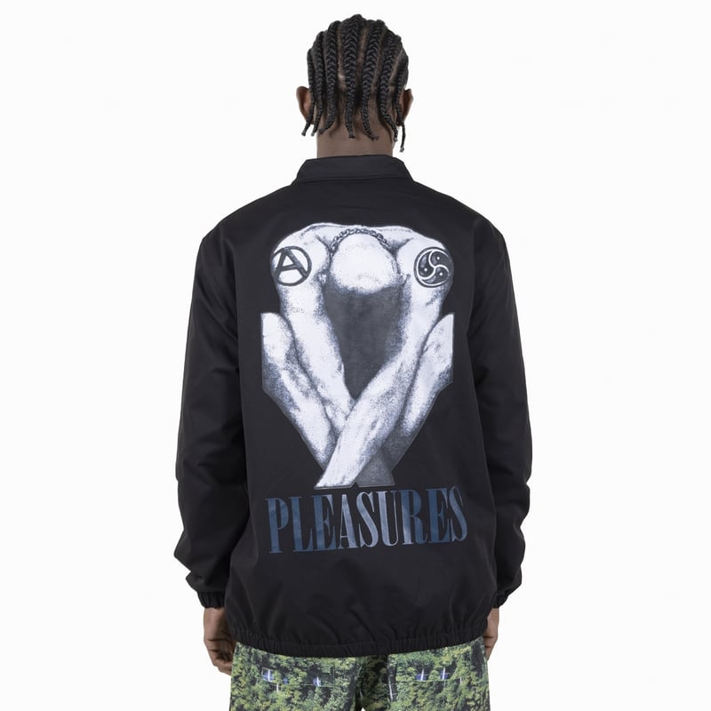 PLEASURES/プレジャーズ】BENDED COACH JACKET コーチジャケット 