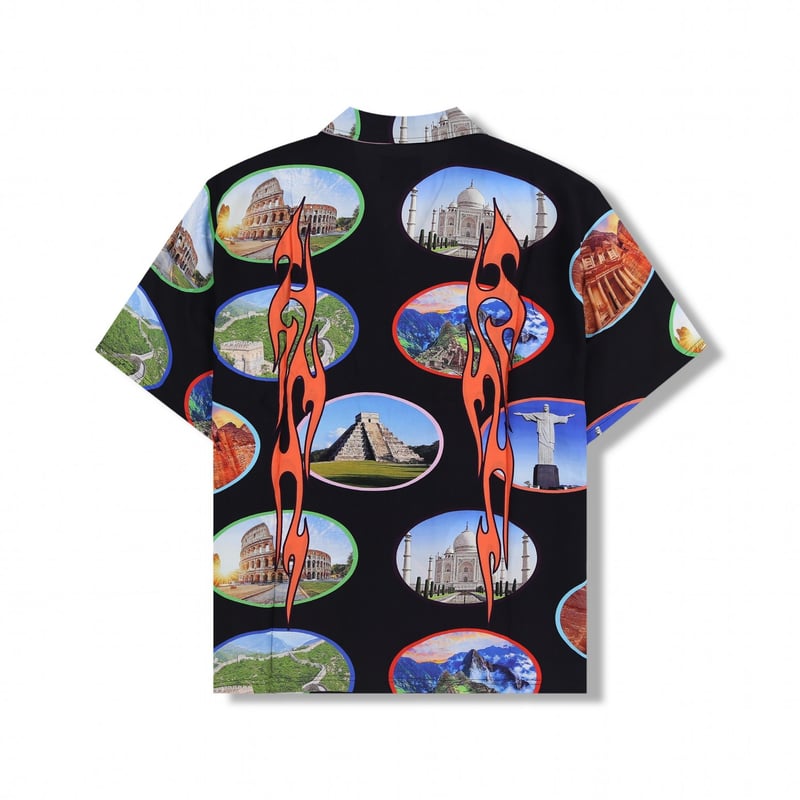 PLEASURES/プレジャーズ】7 WONDER CAMP SHIRT 半袖シャツ / B
