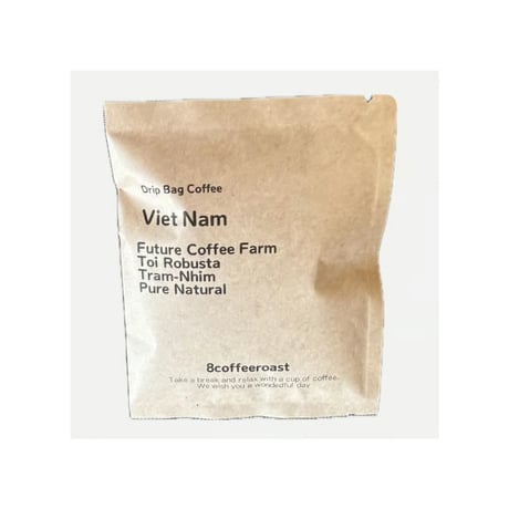 【送料無料】【ドリップバッグコーヒー】 １２袋～９０袋　ベトナム　Toiさんのロブスタ　チャムニム　Pure Natural