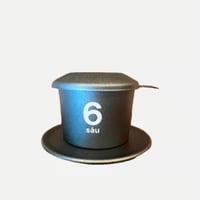 【送料無料】ベトナム式ドリッパー ベトナムフィン『カフェフィン』 NO.6（シャイニーグレー）とベトナムトイさんのロブスタ  焙煎豆300ｇと激レアロブスタカッピングシートプリントトートーバック