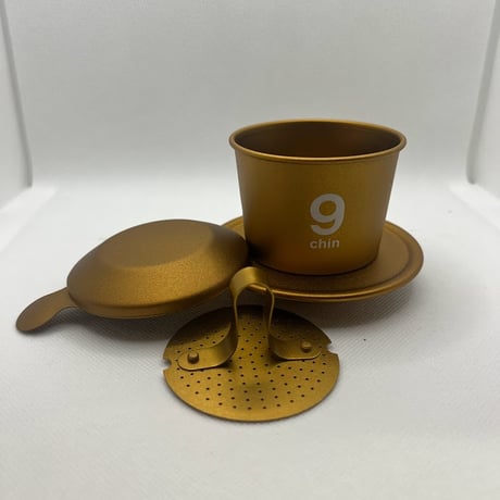 【ベトナムの伝統的ドリッパー】カフェ・フィン NO.9 と Future Coffee Fram トイさんのロブスタ　 チャムニム区画　pure natural　お試し３０ｇ付き！（中深煎り）