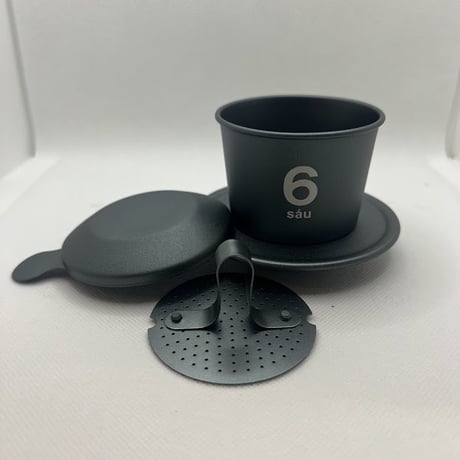【ベトナムの伝統的ドリッパー】カフェ・フィン NO.6 と Future Coffee Fram トイさんのロブスタ チャムニム区画 Pure natural お試し３０ｇ付き！（中深煎り）