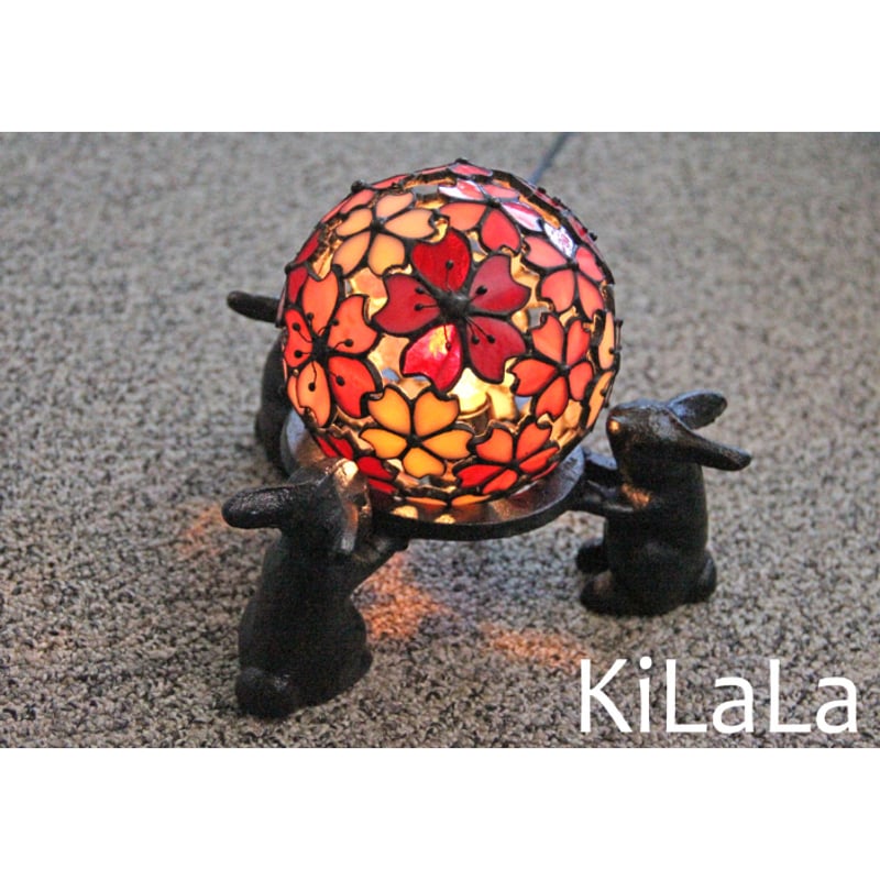 オリジナルステンドグラス『さくらうさぎ』 | shop煌LaLa オリジナルステンドグラス『さくらうさぎ』 | shop煌LaLa