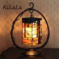 オリジナルステンドグラス『後ろ向きワンちゃん時計（トイ