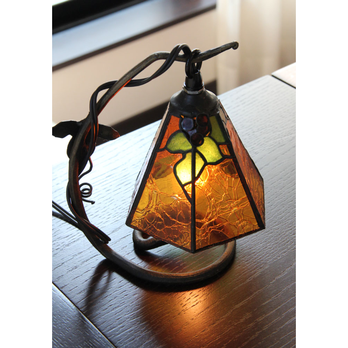 オリジナルステンドグラス『葡萄ランプ・ミニ』b | shop煌LaLa