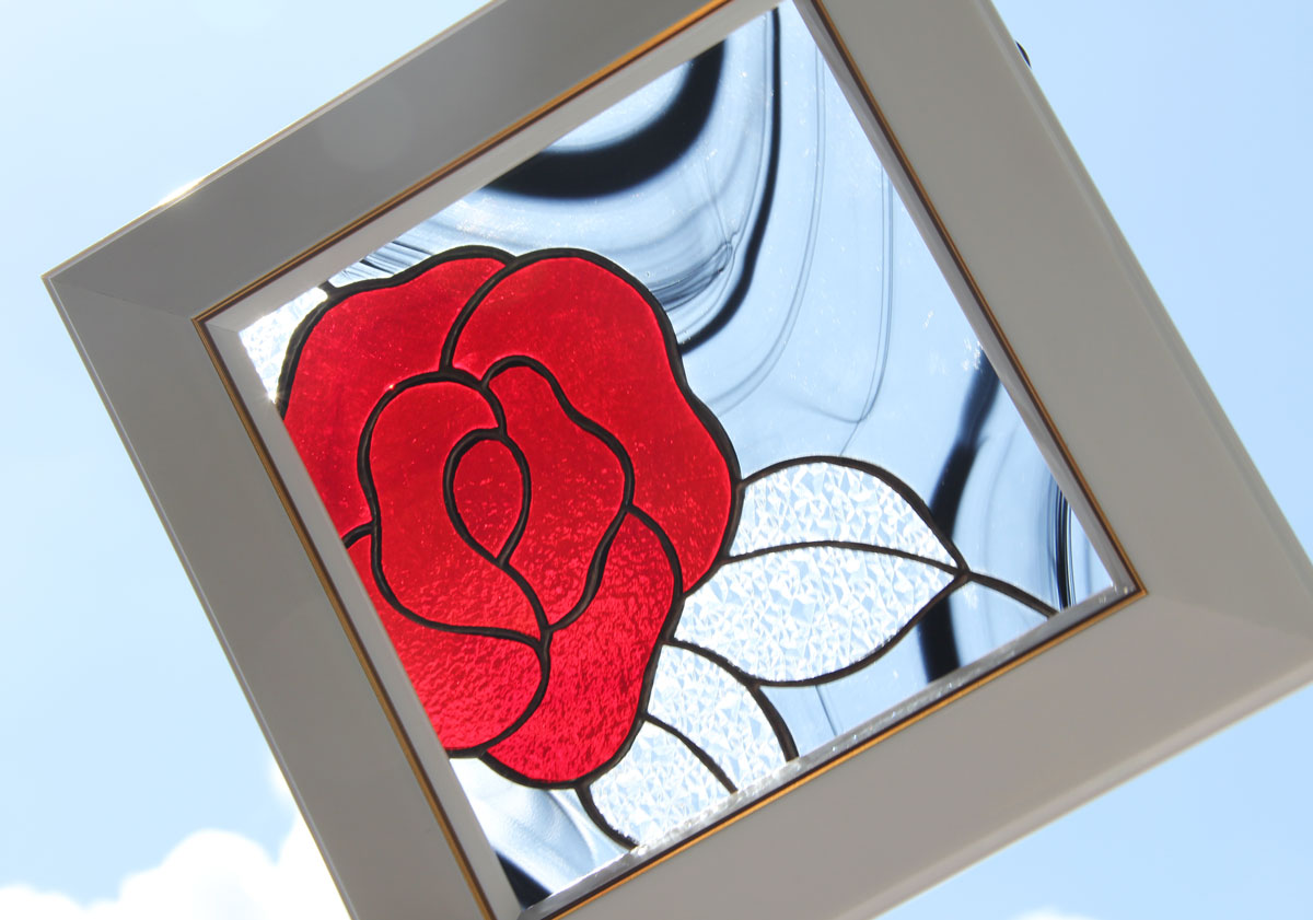 オリジナルステンドグラス『スクエアローズ』 | shop煌LaLa