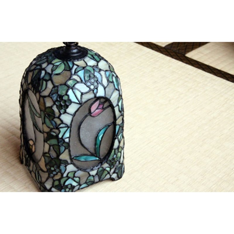 オリジナルステンドグラス『待つ宵（茶×緑）』 | shop煌LaLa