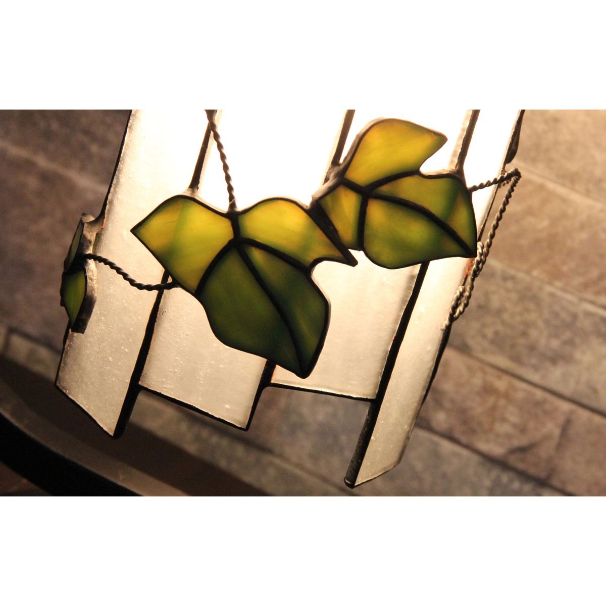 【1点物】　手作り　ステンドグラスランプ ステンドグラス】ランプを作りました（作り方解説アリ）【DIY