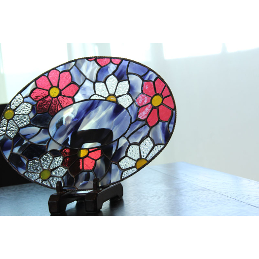 オリジナル『ステンドグラスの飾り皿・花』 | shop煌LaLa
