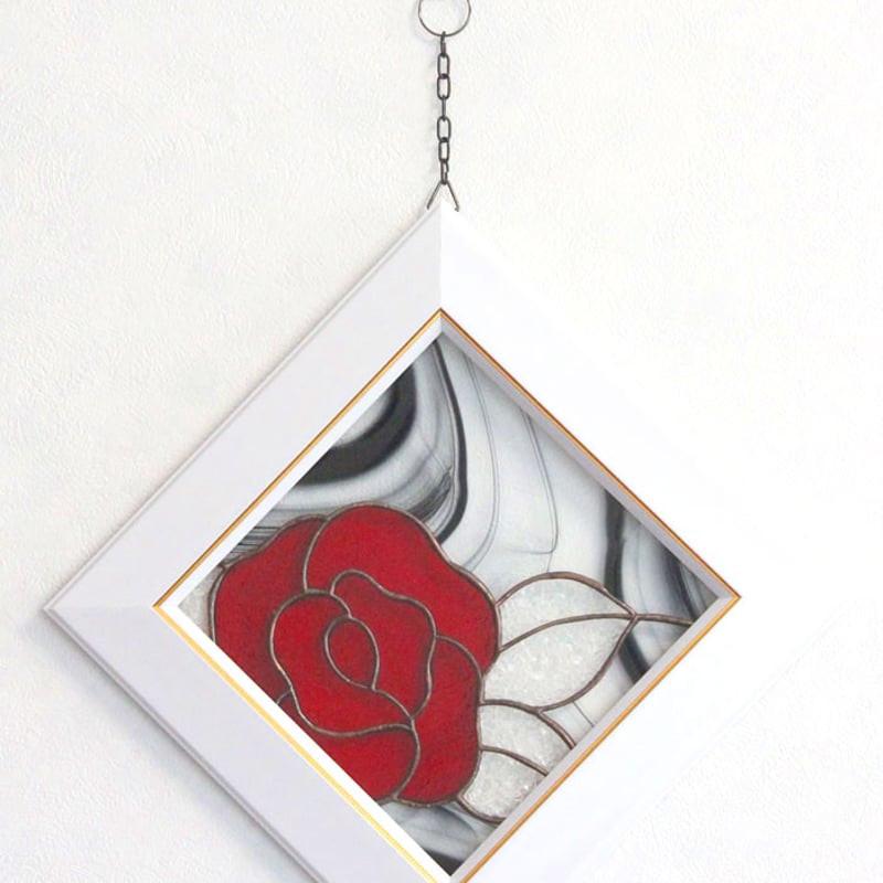 オリジナルステンドグラス『スクエアローズ』 | shop煌LaLa