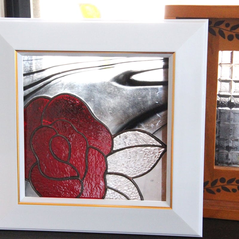 オリジナルステンドグラス『スクエアローズ』 | shop煌LaLa