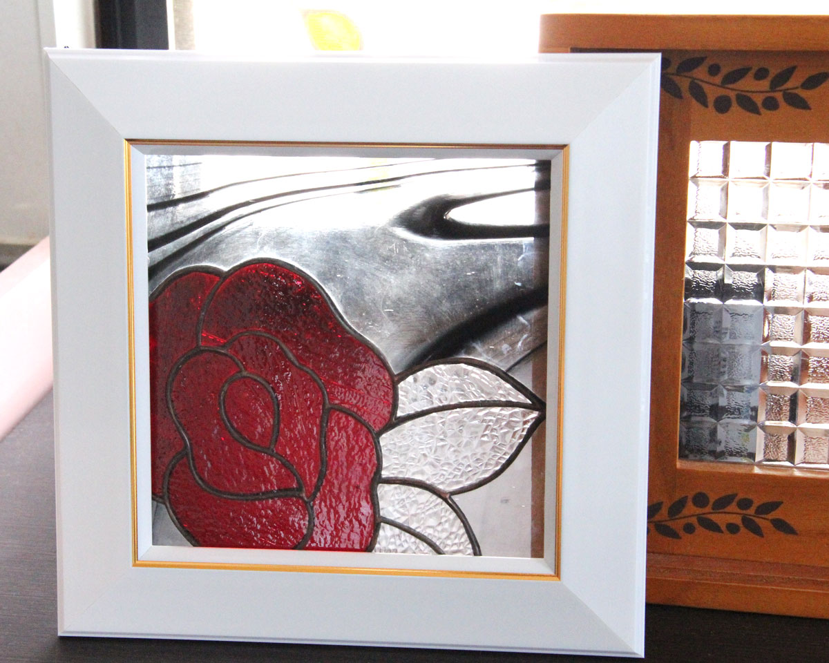 オリジナルステンドグラス『スクエアローズ』 | shop煌LaLa