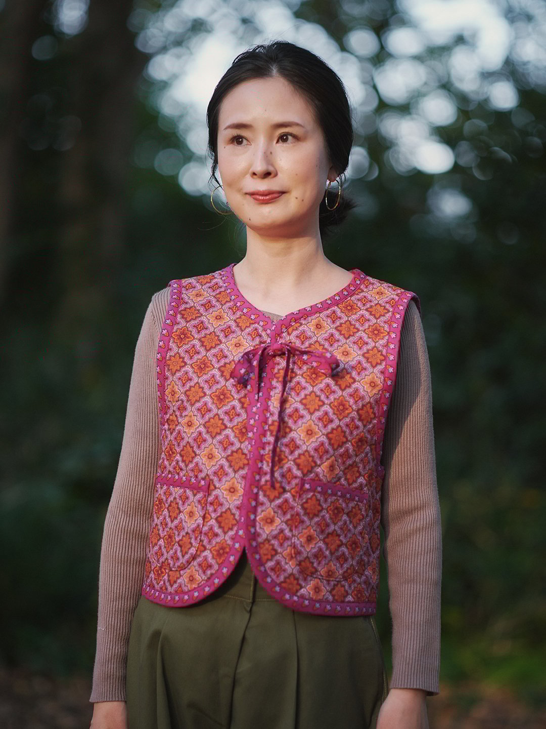 大人の【キルティングベスト】型紙 | maiando