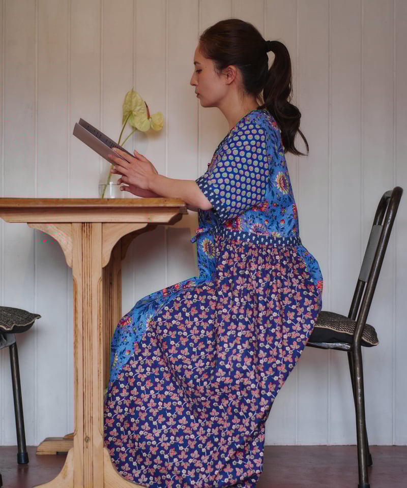 SOULEIADO【-Rani-ワンピース】ブルー <キット>or<材料セット> | maiando