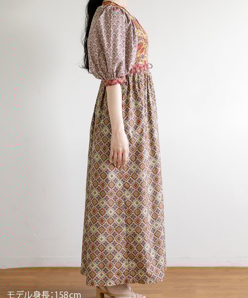 SOULEIADO＜生地と裁断図のセット＞ ボリューム袖のカシュクール