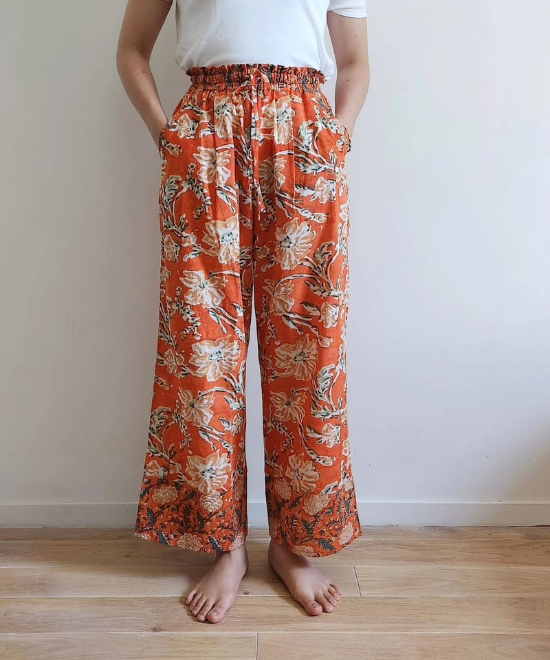 2柄のリラックスパンツ型紙 | maiando