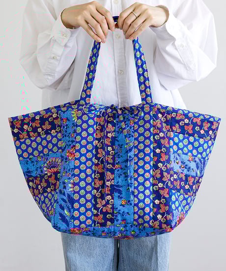 maiando 花柄パッチワークトートバッグキット ピンク　ソレイヤード 楽天市場】＜生地セット＞ SOULEIADO リバーシブル対応 パッチ