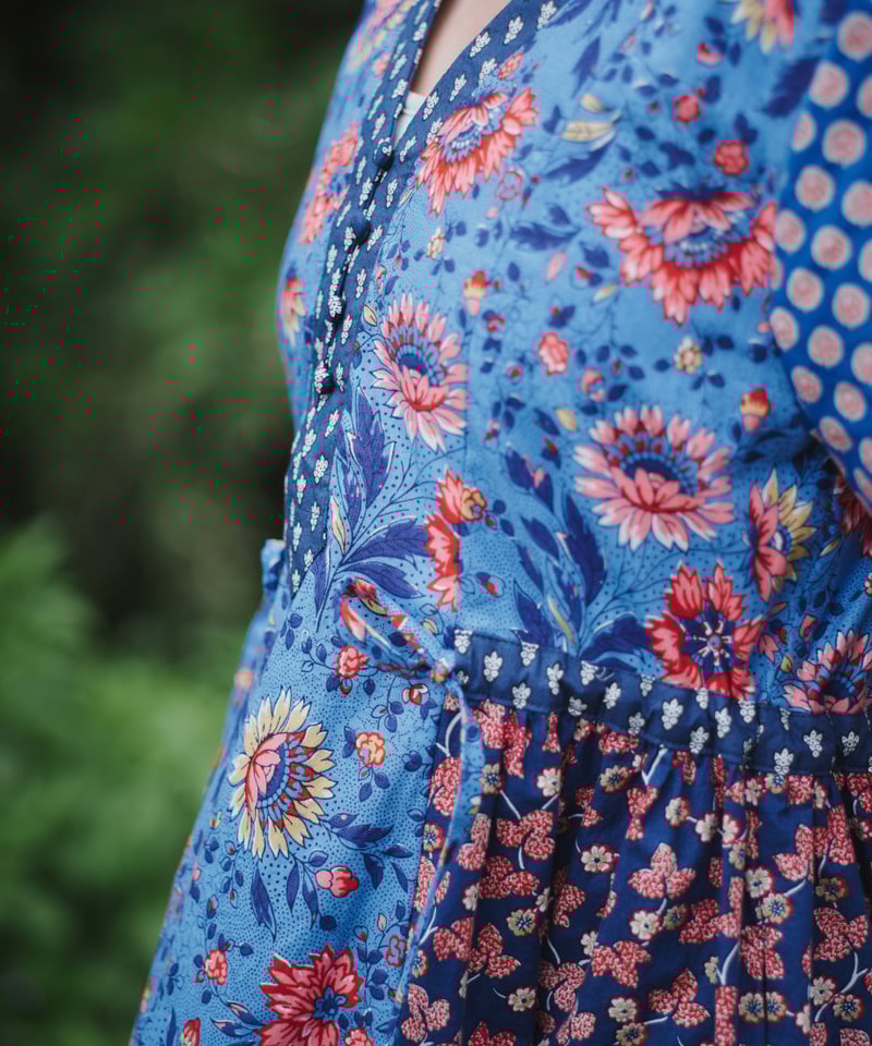 SOULEIADO【-Rani-ワンピース】ブルー <キット>or<材料セット> | maiando