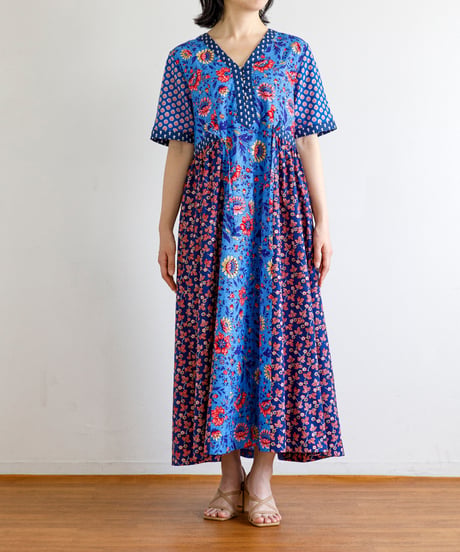 SOULEIADO【-Rani-ワンピース】ブルー <キット>or<材料セット>