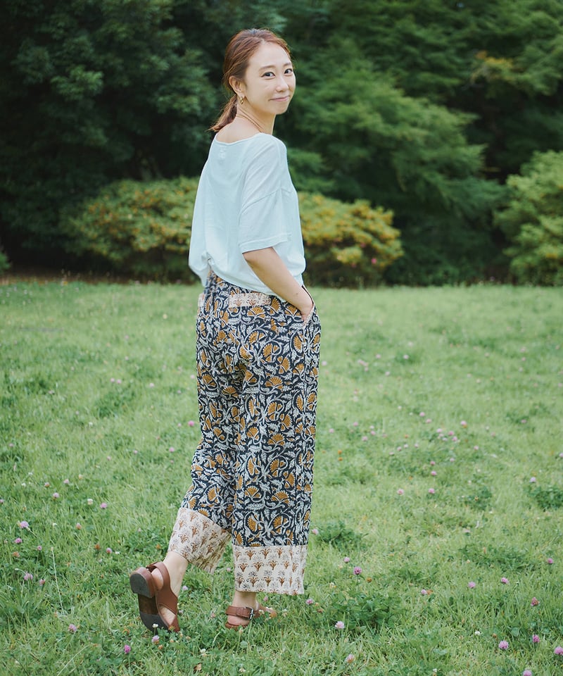 2柄のリラックスパンツ型紙 | maiando