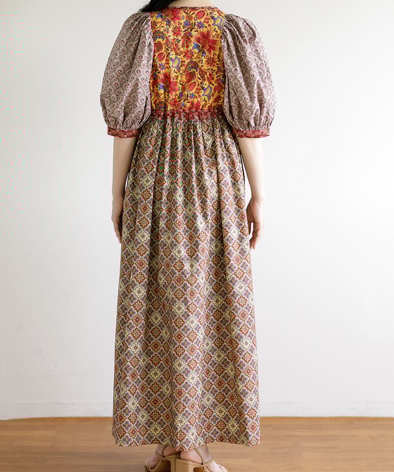 SOULEIADO＜生地と裁断図のセット＞ ボリューム袖のカシュクール