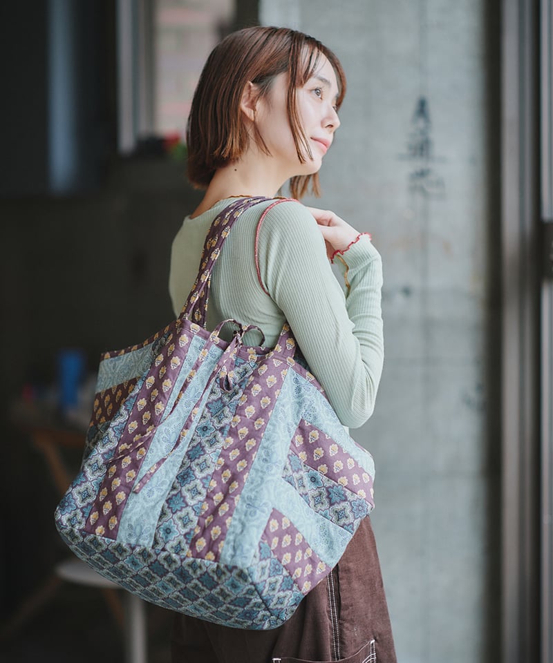 maiando 花柄パッチワークトートバッグキット ピンク　ソレイヤード 楽天市場】【マラソン期間中ポイント10倍】＜キット＞ SOULEIADO