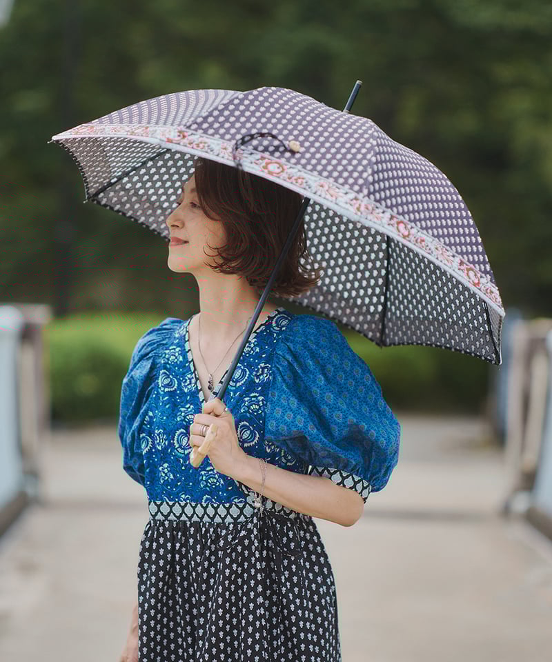 SOULEIADO【ボリューム袖のカシュクールワンピースキット