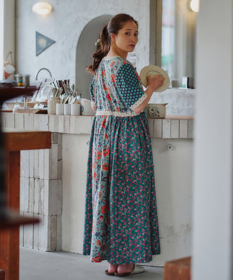 SOULEIADO【-Rani-ワンピース】グリーン <キット>or<材料セット>