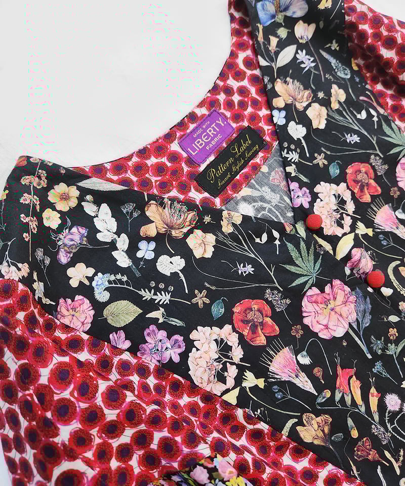 handmade＊ピンタックと切り替えがあるワンピースb ヤッコマリカルド ピンタックワンピース | ライトアップ